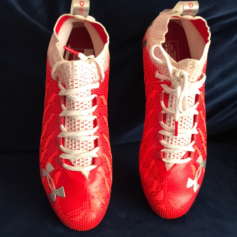 Men's Red Spotlight Lux Mc Football Cleat